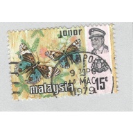 Malaysia Johor 181 Butterflies Used 3  (BP97125)