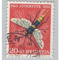 Switzerland B249 Dragonfly Insect Used 1  (BP97934)