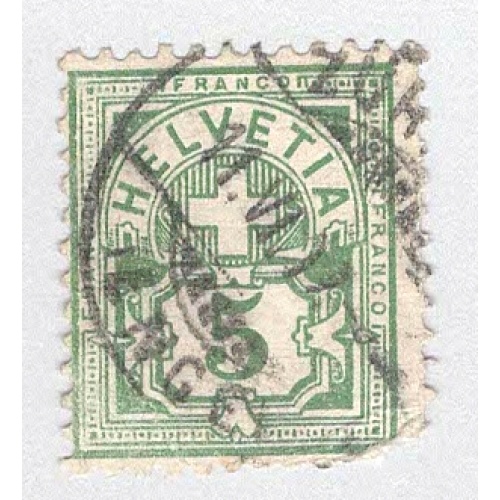 Switzerland 72 Numeral 5 Used 1  (BP98206)
