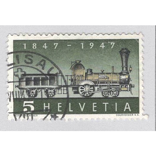 Switzerland 308 First Steam Locomotive Used 1  (BP98311)