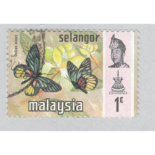 Malaysia Selangor 128 Butterflies Used 1 (BP98317)