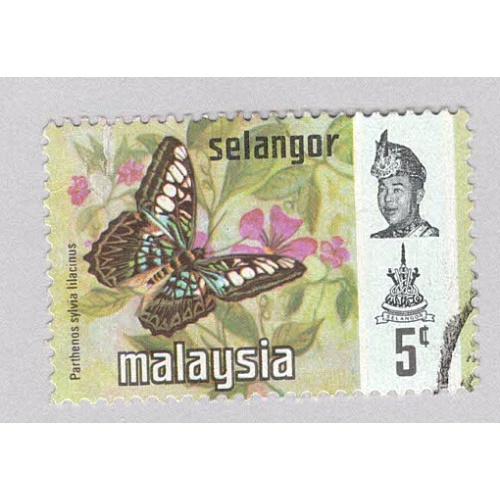 Malaysia Selangor 130 Butterflies Used 1  (BP98318)