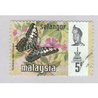 Malaysia Selangor 130 Butterflies Used 2  (BP98319)