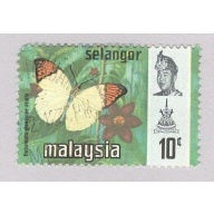 Malaysia Selangor 132 Butterflies Used 1  (BP98321)