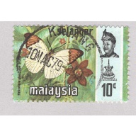 Malaysia Selangor 132 Butterflies Used 3  (BP98323)