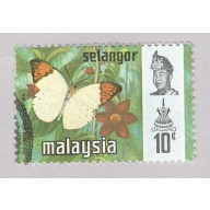 Malaysia Selangor 132 Butterflies Used 1  (BP98327)