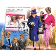 Togo 2022 CTO Sheet  Princess Diana Queen Elizabeth 1 value (TS0043)