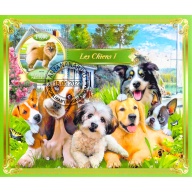 Madagascar 2022 Sheet  Dogs breeds 1 value (TS0099)