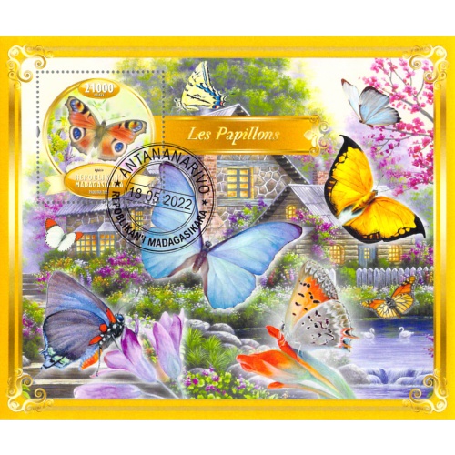 Madagascar 2022 Sheet  Butterflies butterfly 1 value (TS0115)