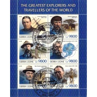 Sierra Leone 2018 Sheet  Greatest Explorers 6 values (TS0124)