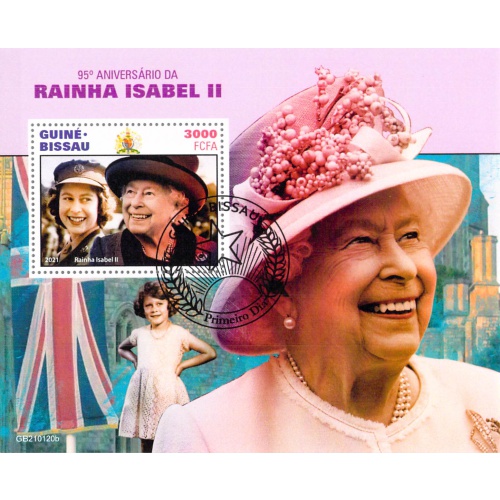 Guinea Bissau 2021 Sheet  Queen Elizabeth II 95th anniversary (TS0129)