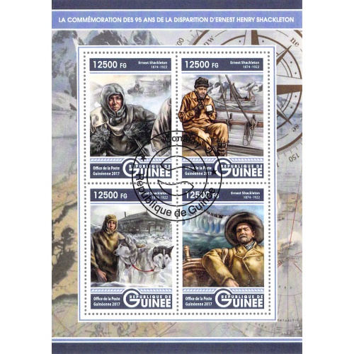 Guinea 2017 Sheet  Explorer Ernest  Shackleton (TS0131)