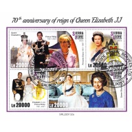 Sierra Leone 2022 Sheet  Queen Elizabeth Phillipe 70th anniversary (TS0142)