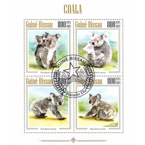 Guinea Bissau 2013 Sheet  Koala Bear animal 4 values (TS0153)