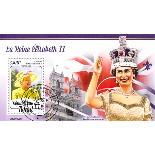 Chad 2020 Sheet  Queen Elizabeth II Reine  (TS0184)