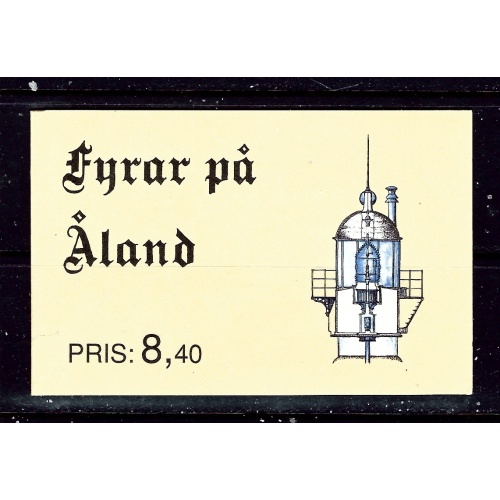 Finland-Aland 67a Complete Booklet 1992 Lighthouses
