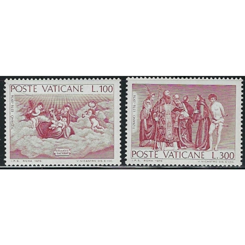 Vatican 590-91 MNH 1976 st (an4598)