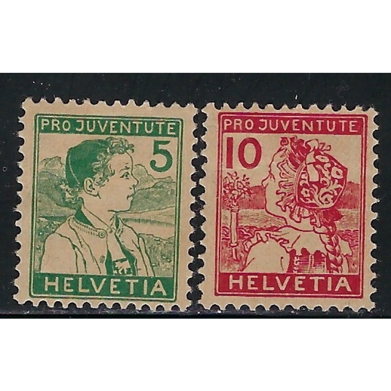 Switzerland B2-3 MH 1915 set (an4489)