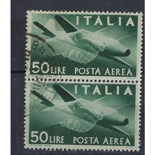 Italy C113 Used Pair 1946 issue (an8764)