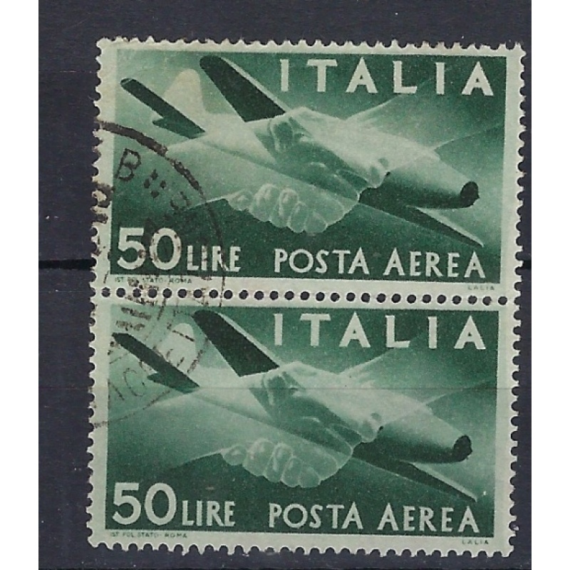 Italy C113 Used Pair 1946 issue (an8764)