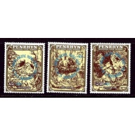 Penrhyn Is B20-23 MNH 1986 Surcharge and overprint    (ap5825)