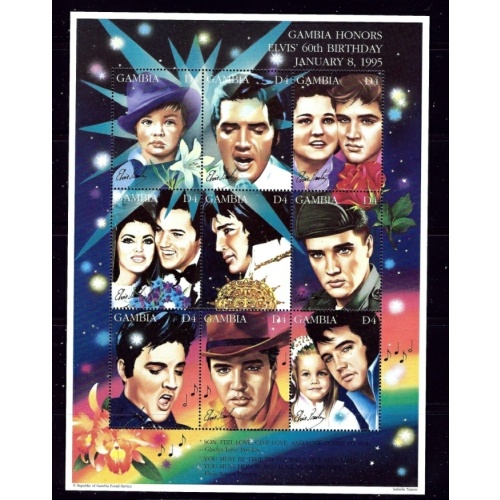 Gambia 1604 MNH 1995 Elvis Presley (ha1521)