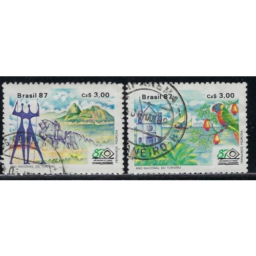 Brazil 2109-10 Used 1987 issues (an2279)