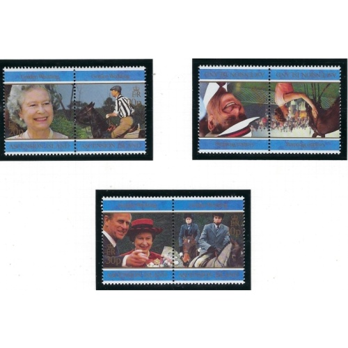 Ascension 675a-679a MNH 1997 QEII Golden Wedding anniv (fe3217)