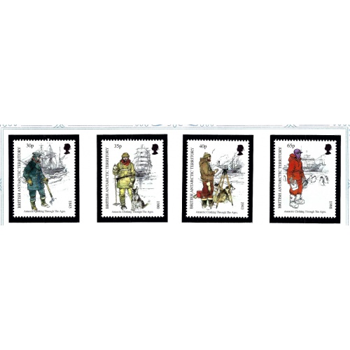 Brit Ant Terr 259-62 MNH 1998 Anarctic Clothing through the ages