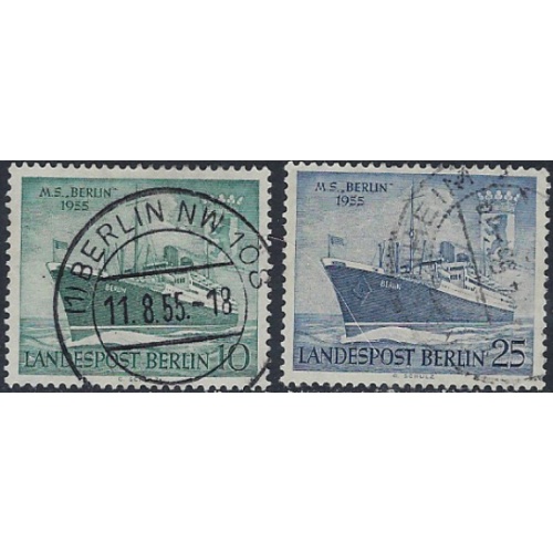Germany Berlin 9N113-14 Used 1955 Ships (ak6629)