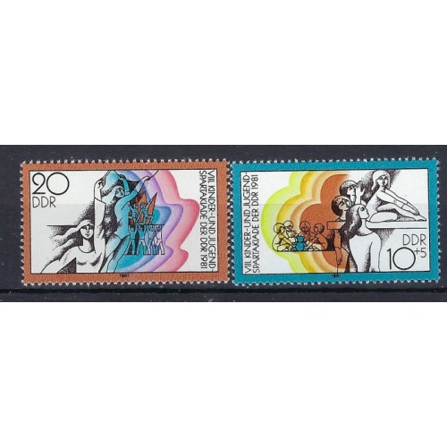 Germany DDR 2193-94 MNH 1981 Set (an8406)