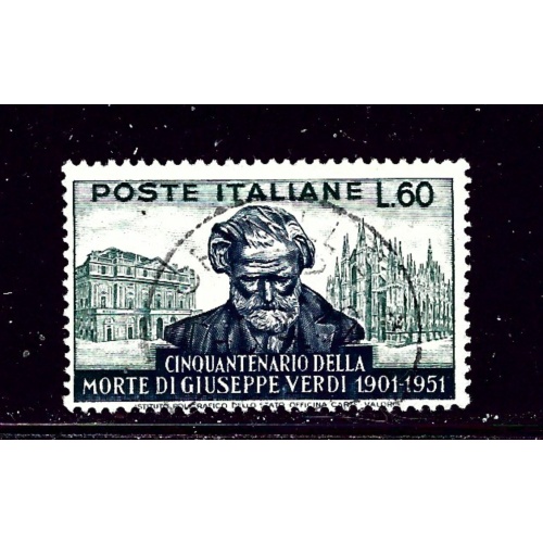 Italy 596 Used 1951 Verde