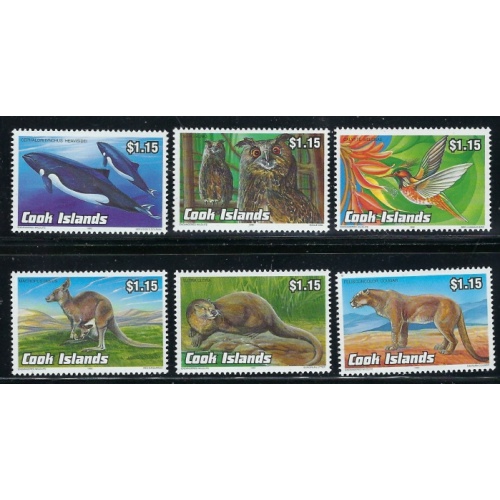 Cook Is 1101-06 MNH 1996 Wildlife (fe5565)