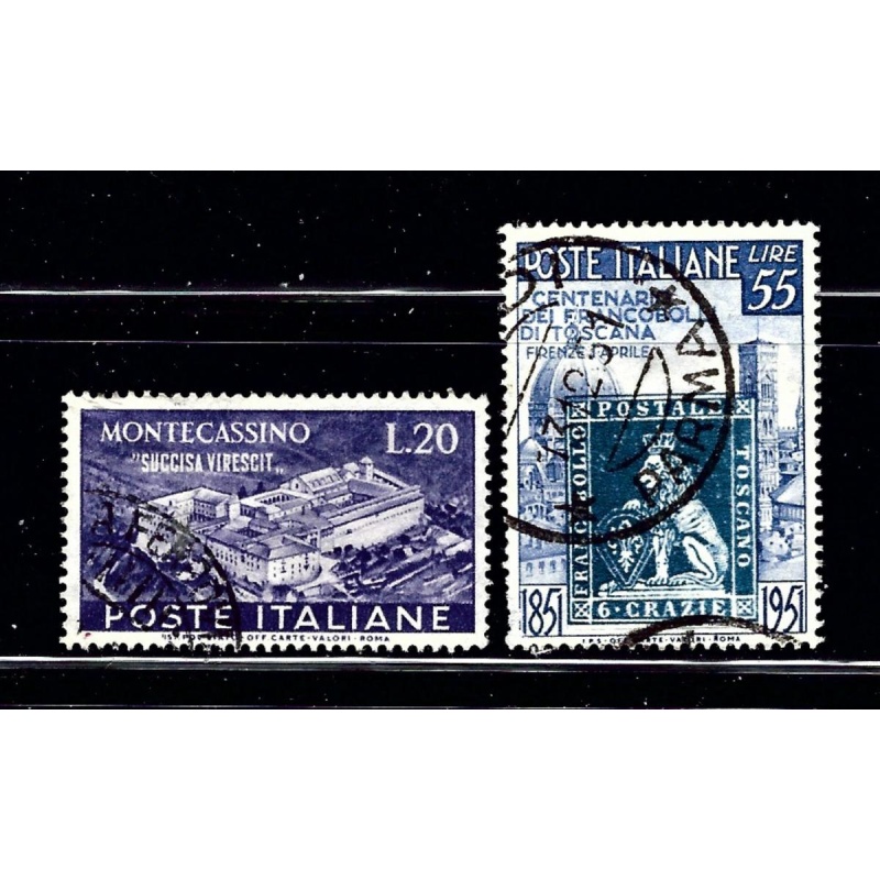 Italy 579-80 Used 1951 set