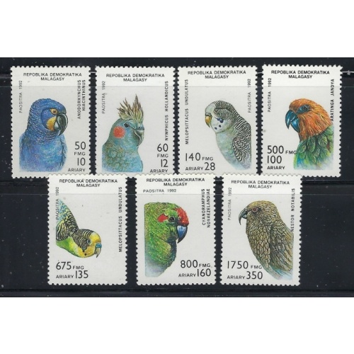 Malagasy 1114-20 MNH 1993 Birds part set (fe5829)