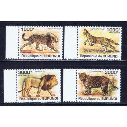 Burundi 842-45 MNH 2011 Big Cats (pe1014)