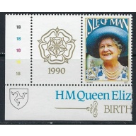 Isle of Man 425 MNH 1990 Queen Mother Birthday (ak4919)