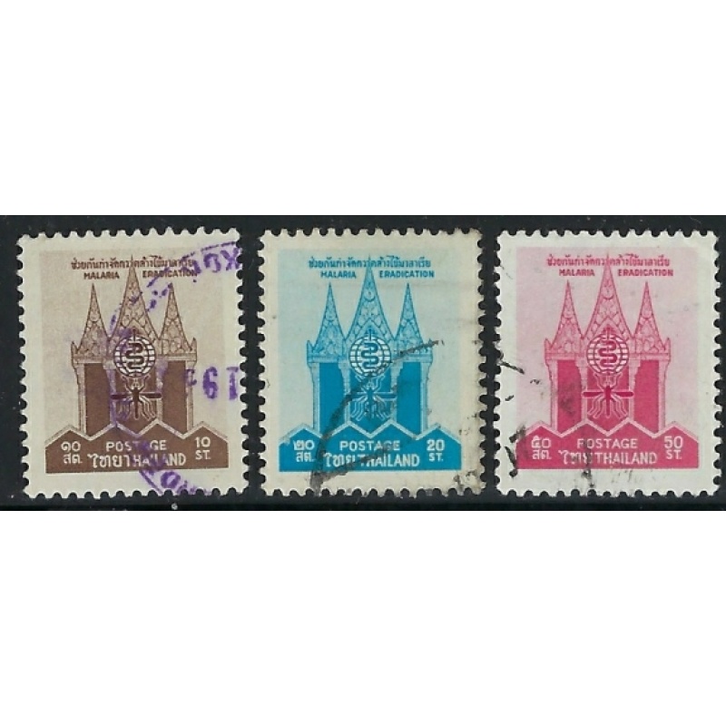 Thailand 374-76 Used 1962 issues (an1306)