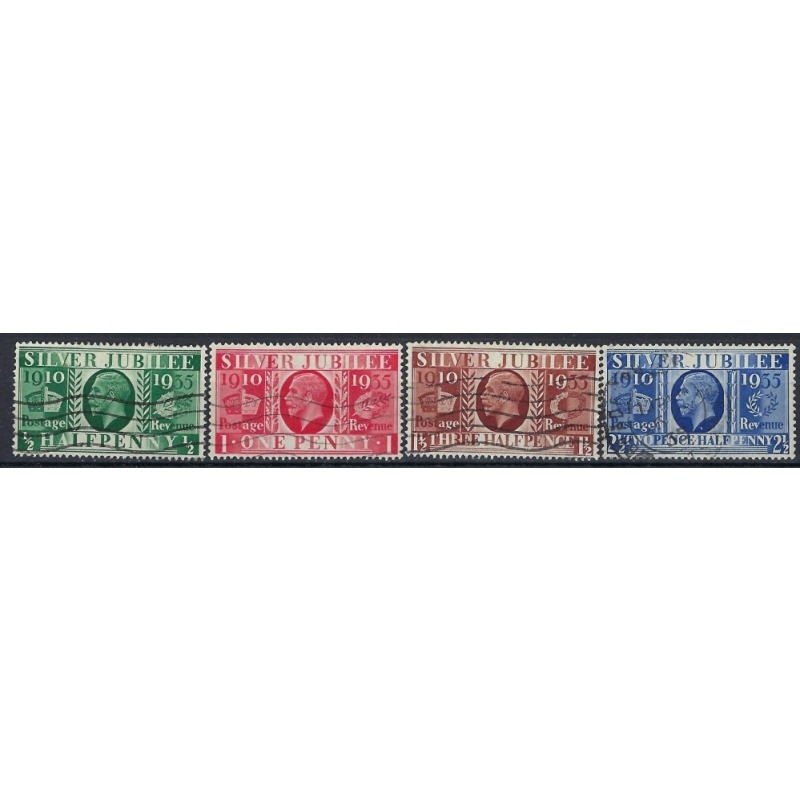 Great Britain 226-29 Used 1935 KGV Silver Jubilee (an7966)