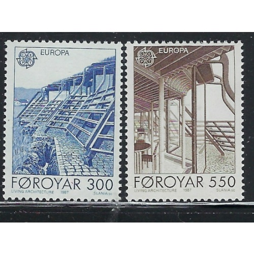 Faroe Is 156-57 MNH 1987 Europa (fe7999)