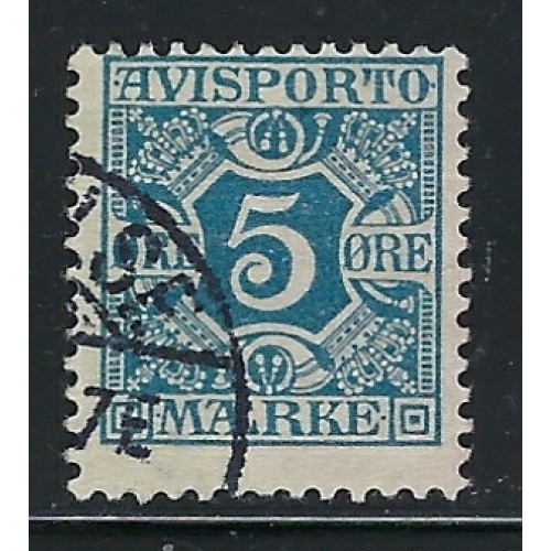 Denmark P2 Used 1907 issue (fe3697)