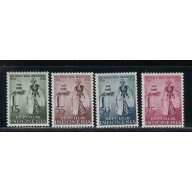 Indonesia 432-35 MH 1956 Dancers (fe5544)