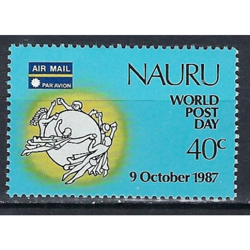 Nauru 338 MNH 1987 World Post Day (ak2855)