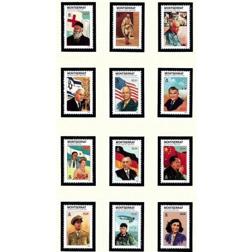 Montserrat 933-44 MNH 1998 Famous People of 20th Century