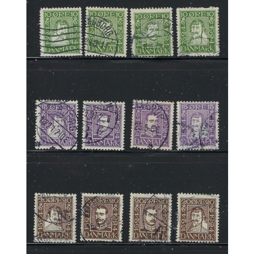 Denmark 164-75 Used 1924 Complete set (ap8973)