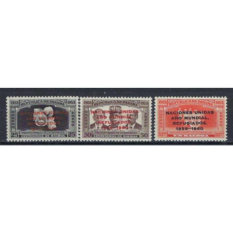 Panama C227-29 MNH 1960 World Refugee Year (an8262)