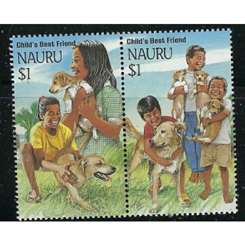 Nauru 409a MNH 1984 Dogs in a pair (fe8454)