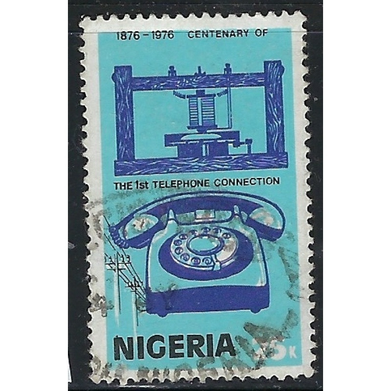 Nigeria 335 Used 1976 Telephone (an1832)