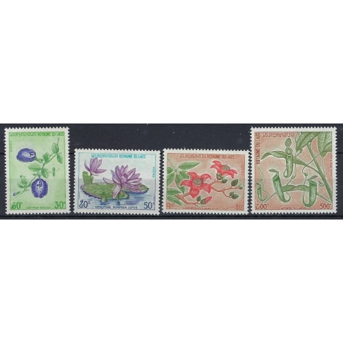 Laos 246-48; C116 MNH 1974 Flowers (an7899)
