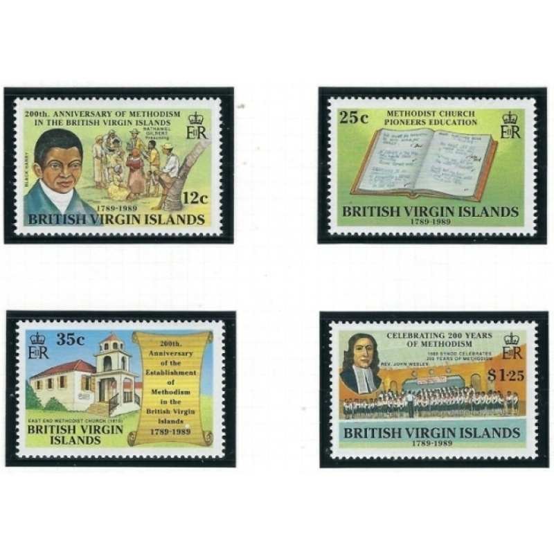 British Virgin Is 646-49 MNH 1989 set (an6686)